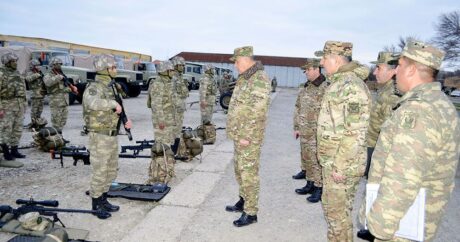Начальник Генштаба ВС Азербайджана проверил боеготовность ряда воинских частей