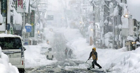 В Японии из-за сильного снегопада более 16 тыс. домов остались без света