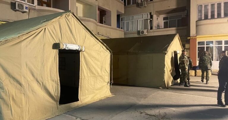 В Бинагадинском районе установлены палатки для пострадавших от взрыва