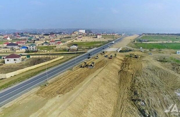 Началось строительство шестиполосной дороги Пиршаги-Новханы-Хырдалан-М4