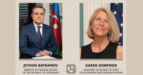 Состоялся телефонный разговор министра иностранных дел Азербайджана с помощником госсекретаря США