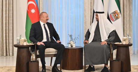 Состоялась встреча Президента Ильхама Алиева с Президентом Объединенных Арабских Эмиратов
