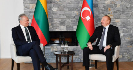 Состоялась встреча Ильхама Алиева с Гитанасом Науседой