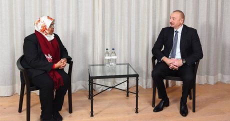 Президент Ильхам Алиев встретился в Давосе с исполнительным директором Программы ООН по населенным пунктам