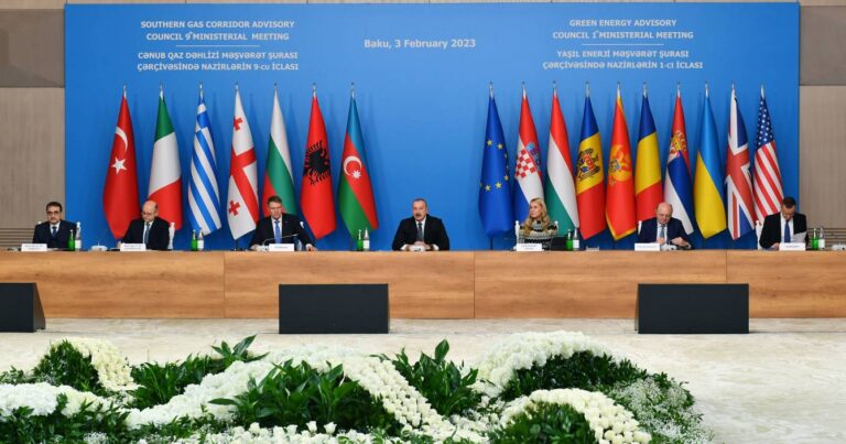 Президент Ильхам Алиев выступил на заседании Консультативного совета по Южному газовому коридору
