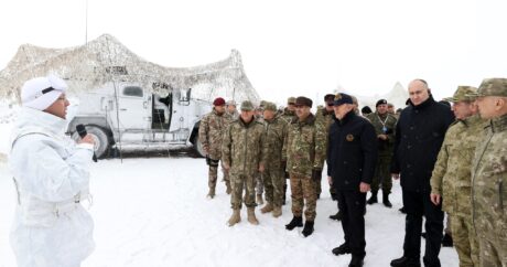 Министр обороны Азербайджана понаблюдал за «Зимними учениями – 2023»