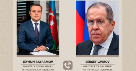 Состоялся телефонный разговор глав внешнеполитических ведомств Азербайджана и России