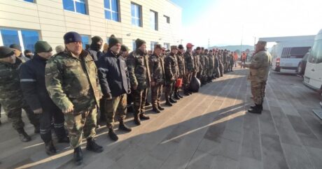 110 спасателей МЧС Азербайджана направлены из Кахраманмараша в провинцию Хатай