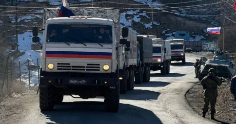 Сегодня по Лачинской дороге проехали 54 транспортных средства миротворцев
