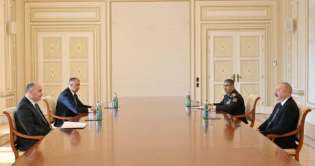 Президент Ильхам Алиев принял министра обороны Грузии