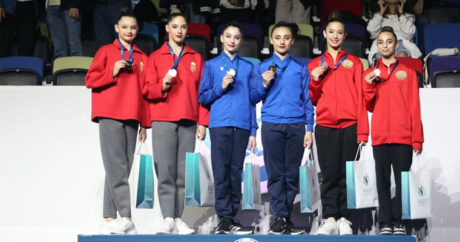 Азербайджанские гимнастки завоевали золотую и серебряную медали на AGF Trophy