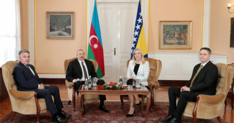 В Сараево состоялась встреча Президента Ильхама Алиева с Председателем и членами Президиума Боснии и Герцеговины