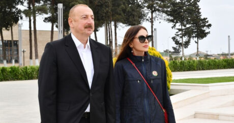 Ильхам Алиев и Мехрибан Алиева совершили поездку в Нефтчалинский район