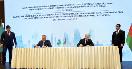 Состоялось подписание итогового протокола Межправительственной комиссии Азербайджан-Казахстан