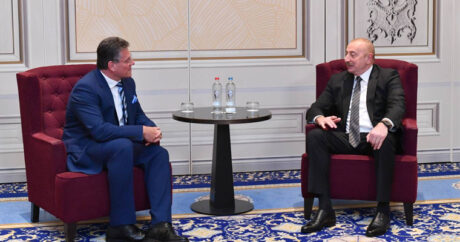 Президент Ильхам Алиев встретился с вице-президентом Европейской комиссии