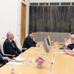 Состоялась встреча Президента Ильхама Алиева с премьер-министром Литвы Ингридой Шимоните