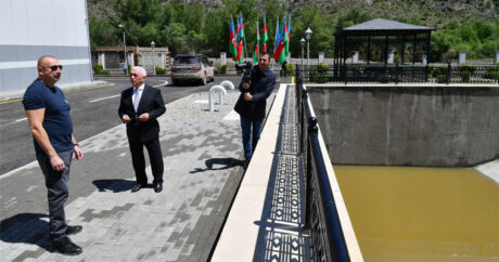 Ильхам Алиев ознакомился с ходом строительных работ на ГЭС «Сарыгышлаг» в Зангилане