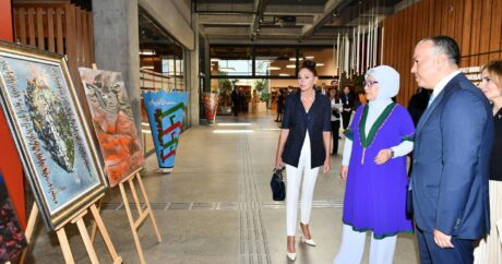 Первые леди Азербайджана и Турции ознакомились с Центром инклюзивного развития и творчества DOST в Баку