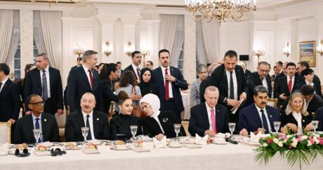 Ильхам Алиев и Мехрибан Алиева приняли участие в ужине от имени Реджепа Тайипа Эрдогана