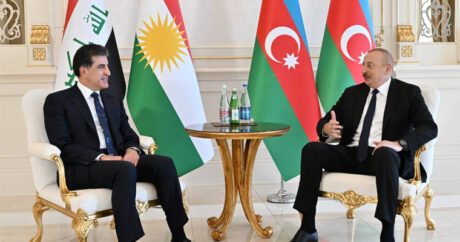 Состоялась встреча Ильхама Алиева с главой региона Иракский Курдистан Нечирваном Барзани