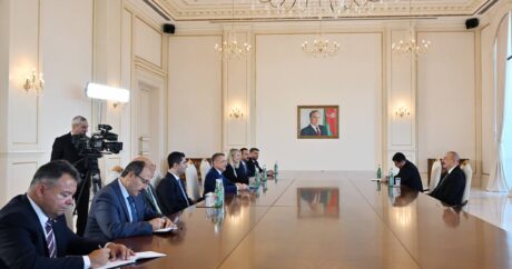 Президент Ильхам Алиев принял делегацию комитета по внешним связям Великого национального собрания Турции