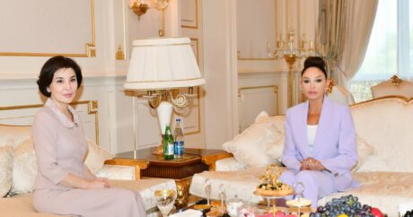 Состоялась встреча Мехрибан Алиевой и первой леди Узбекистана