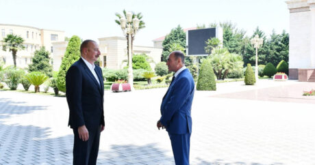 Президент Ильхам Алиев совершил поездку в Бардинский район