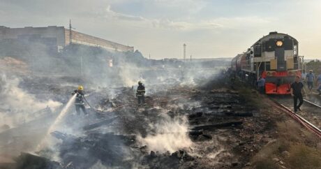 Пожар на открытой местности в Биладжари потушен