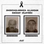 Сотрудники Госагентства автодорог Азербайджана, погибшие в результате теракта в Ходжавенде