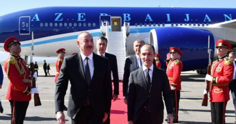 Президент Ильхам Алиев прибыл с рабочим визитом в Грузию