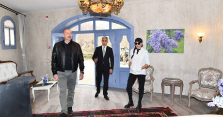 Ильхам Алиев и Мехрибан Алиева приняли участие в открытии отеля Yasəmən в Шуше