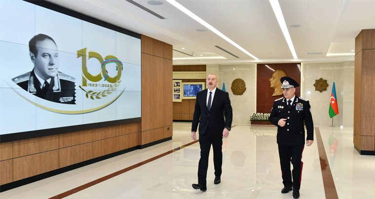 Ильхам Алиев принял участие в открытии новых административных зданий Службы государственной безопасности