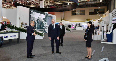 Президент Ильхам Алиев принял участие в открытии выставки стран СПЕКА