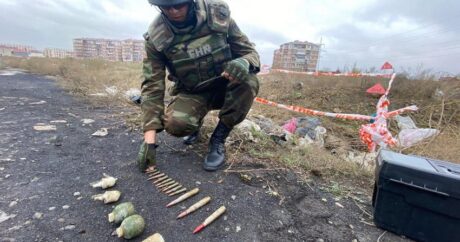 В поселке Мехдиабад Абшеронского района обнаружены боеприпасы