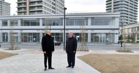 Ильхам Алиев ознакомился с работами по строительству и благоустройству в Белом городе Баку