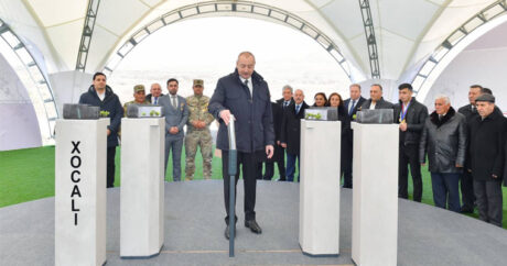 Президент Ильхам Алиев заложил фундамент мемориала жертвам Ходжалинского геноцида