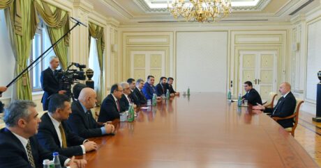 Ильхам Алиев принял делегацию в составе членов Великого национального собрания Турции