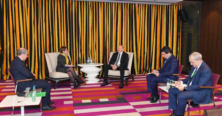В Мюнхене состоялась встреча Президента Ильхама Алиева с президентом ЕБРР