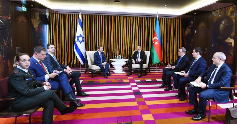 Президент Ильхам Алиев и Президент Израиля Ицхак Герцог встретились в Мюнхене