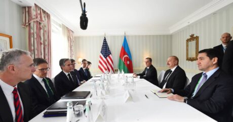Cостоялась встреча Президента Ильхама Алиева с государственным секретарем США Энтони Блинкеном