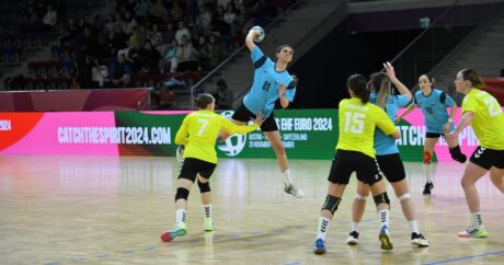 Сборная Азербайджана по гандболу победила команду Литвы