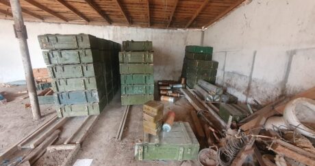 В Ходжавенде обнаружено большое количество артиллерийских и танковых снарядов