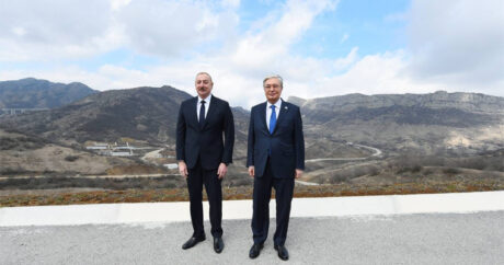 Президент Ильхам Алиев и Президент Касым-Жомарт Токаев совершили поездку в город Шуша