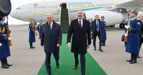 Президент Казахстана прибыл в Физулинский район