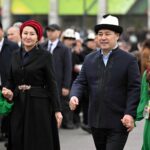 Садыр Жапаров и Айгуль Жапарова приняли участие в праздновании Новруза