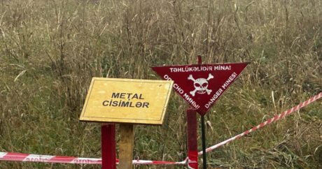 На прошлой неделе на освобожденных территориях Азербайджана была обнаружена 191 мина