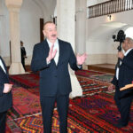 Ильхам Алиев и Садыр Жапаров приняли участие в открытии после реставрации Агдамской Джума-мечети