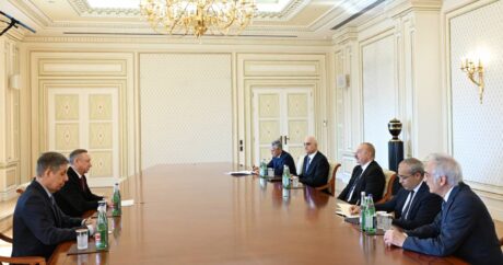 Президент Ильхам Алиев принял губернатора города Санкт-Петербург России