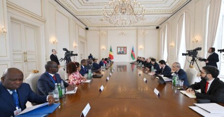 Состоялась встреча президентов Азербайджана и Конго в расширенном составе