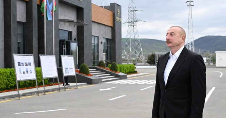 Президент Ильхам Алиев посетил Габалинский район